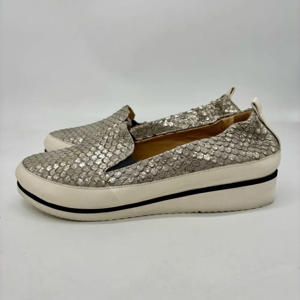 Ron White Nell Metallic Platform Slip On
